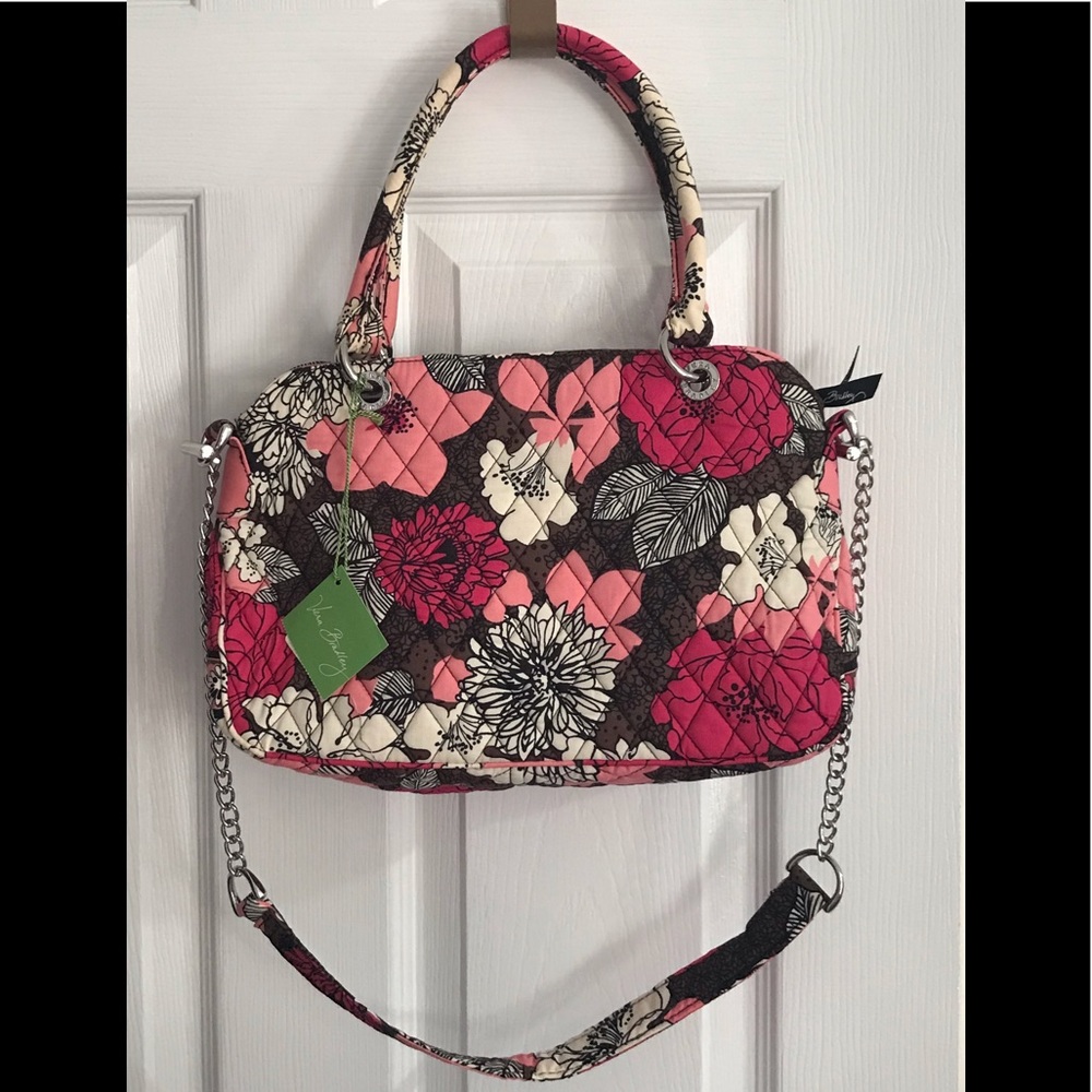 NWT Vera Bradley Mocha Rouge chain bag